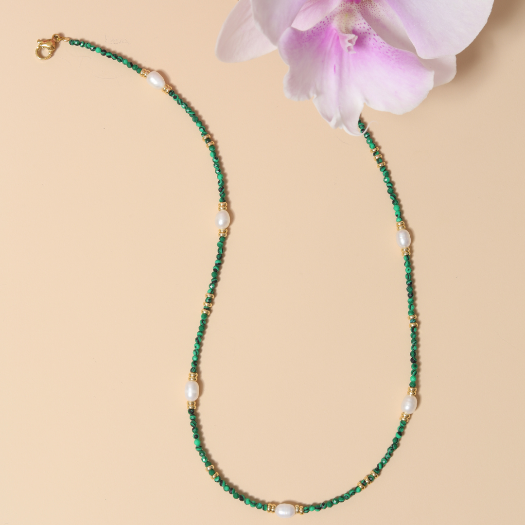 Collana di perle turchesi lunghe Xiao Qing